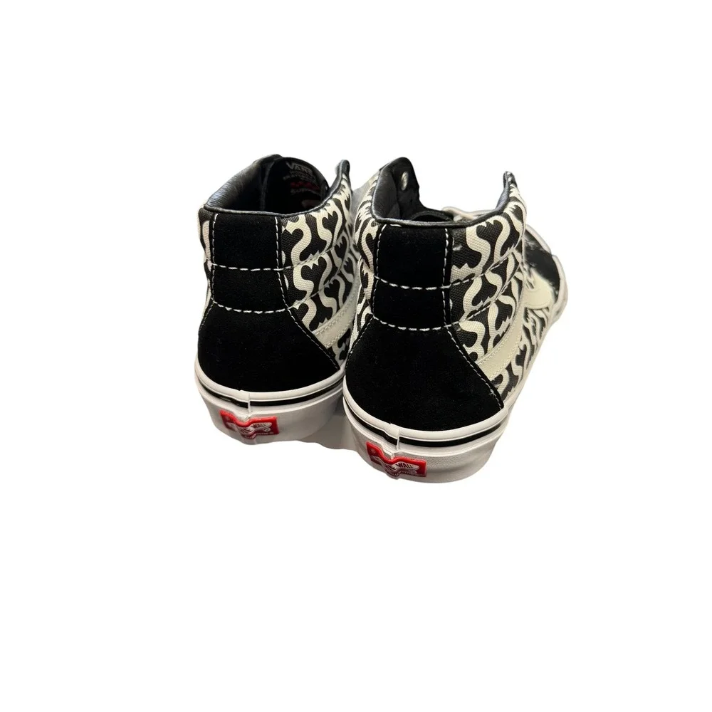 Vans Skate Grosso Mid Supreme Mens 11 Black White New S Logo VN0A5KS15XH